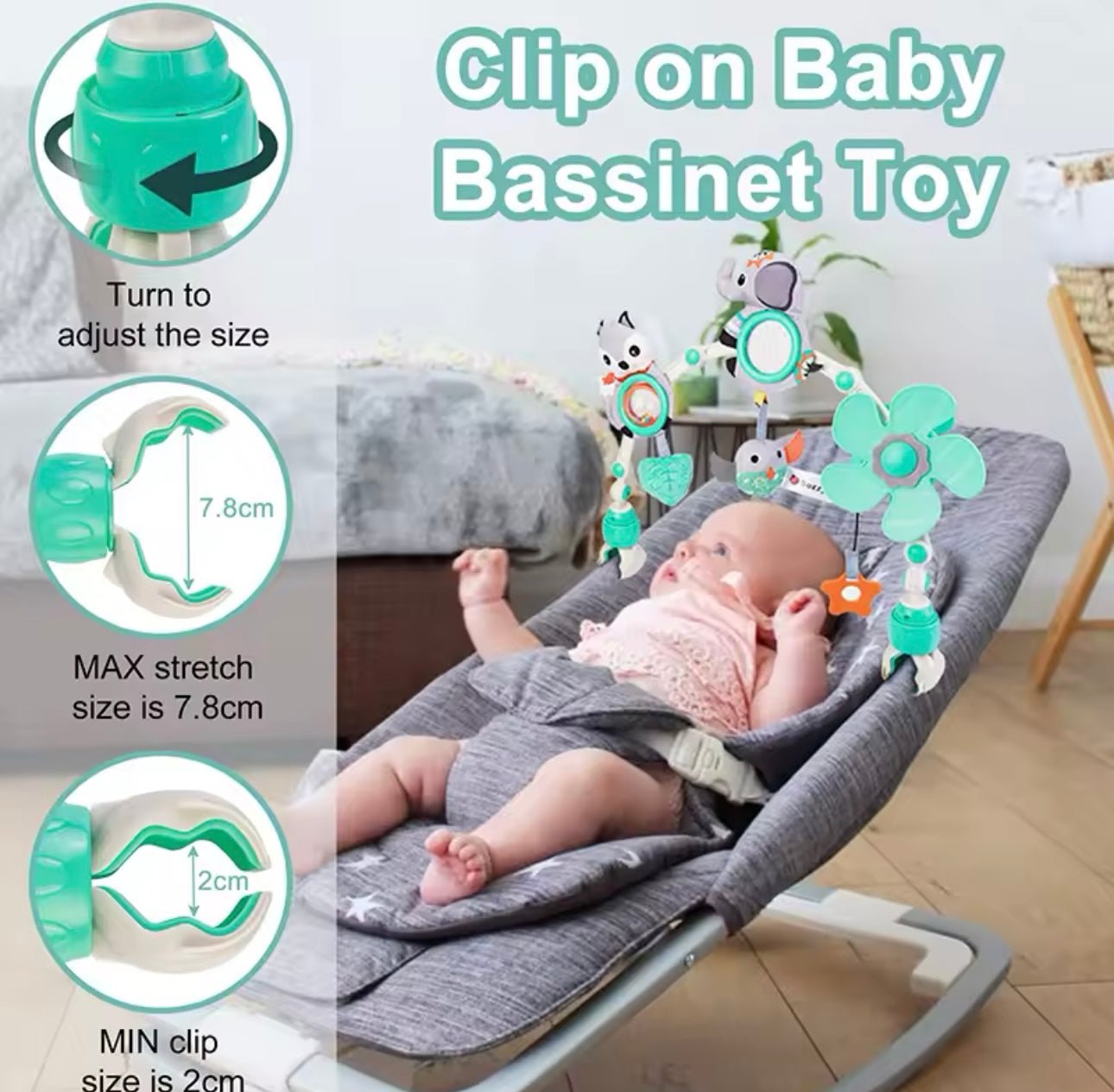 Baby Stroller Arch Toy<Bouncer Toy , Pram Toy and Baby Car seat Toy - Bubs Universe