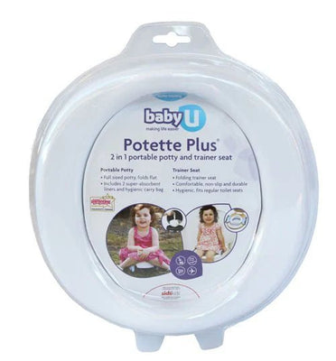 Baby U Potette Plus 2 in 1 – Portable Potty and Toilet Trainer Seat