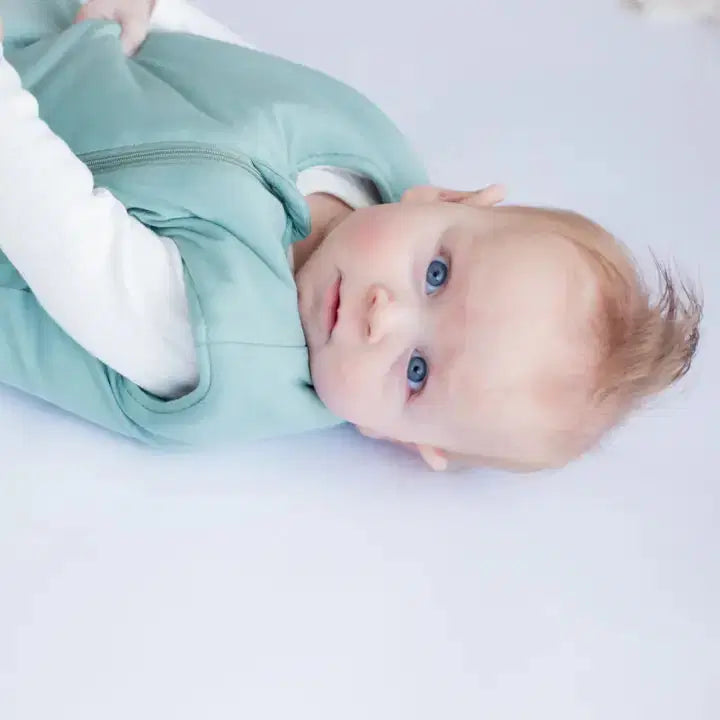 zoe sage baby sleeping bag cove green