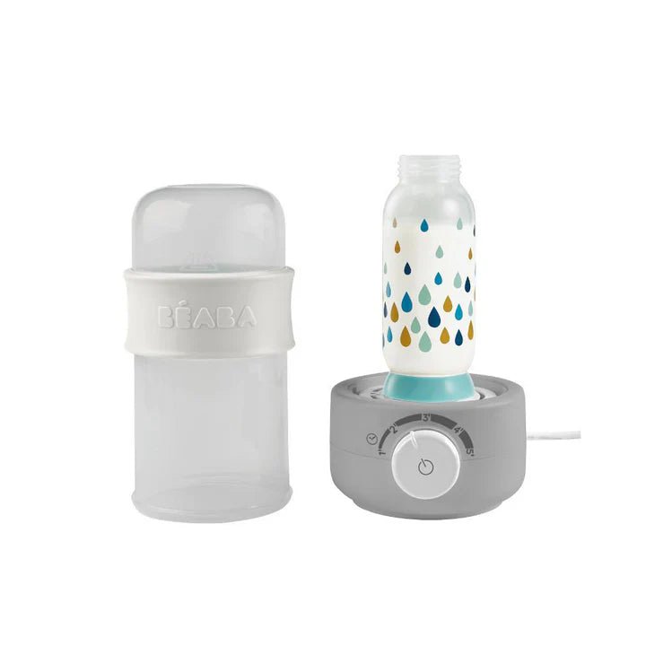 BEABA BABY MILK SECOND BOTTLE WARMER - GREY - Bubs Universe