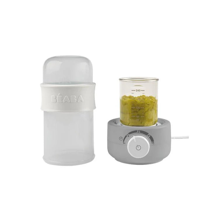 BEABA BABY MILK SECOND BOTTLE WARMER - GREY - Bubs Universe