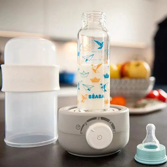 BEABA BABY MILK SECOND BOTTLE WARMER - GREY - Bubs Universe