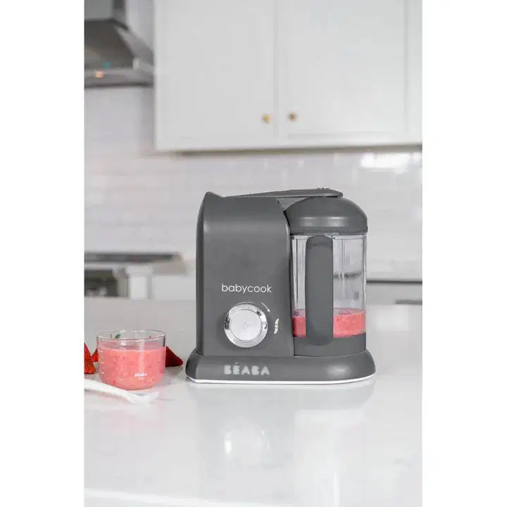 BEABA BABYCOOK SOLO BABY FOOD PROCESSOR - DARK GREY - Bubs Universe