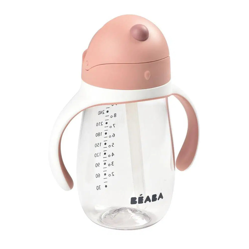 BEABA STRAW CUP 300ML - VINTAGE PINK - Bubs Universe