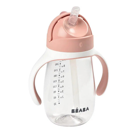 BEABA STRAW CUP 300ML - VINTAGE PINK - Bubs Universe