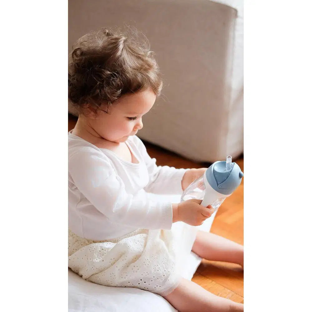 BEABA STRAW CUP 300ML - WINDY BLUE - Bubs Universe
