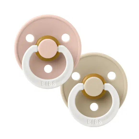 BIBS Blush/Vanilla GLOW Round S1 , Latex (2pk)