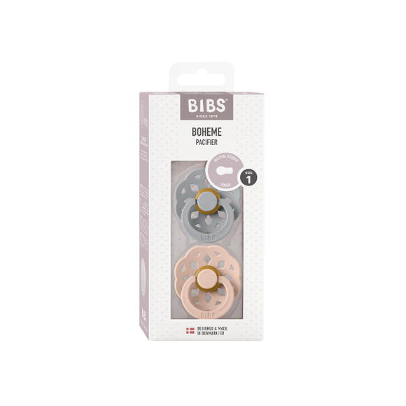 BIBS Boheme, Cloud/Blush, Latex (2pk) S1