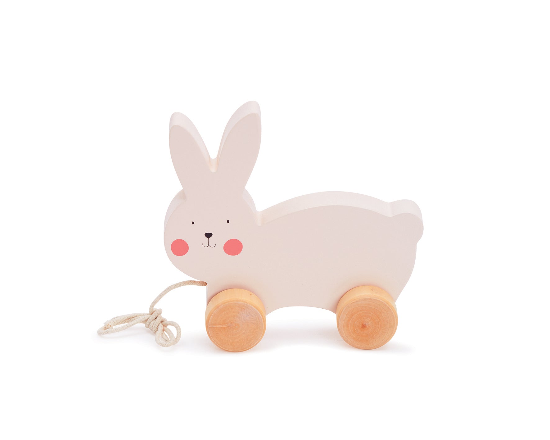BUBBLE WOODEN RABBIT PULL ALONG - Bubs Universe
