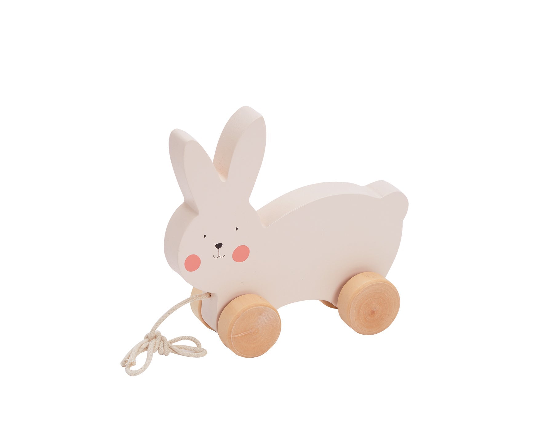 BUBBLE WOODEN RABBIT PULL ALONG - Bubs Universe