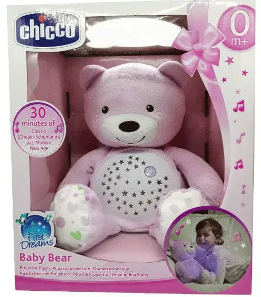 CHICCO Baby Bear Soft Toy Pink - Bubs Universe