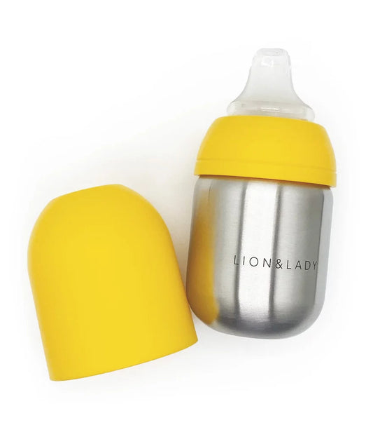 Lion & Lady Toddler Sippy Cup - 210ml 18/8 Stainless Steel (More Colors)