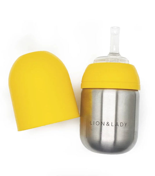 Lion & Lady Toddler Straw Cup - 210ml 18/8 Stainless Steel (More Colors)