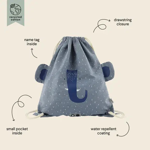 trixie library swim bag gym bag mrs elephant