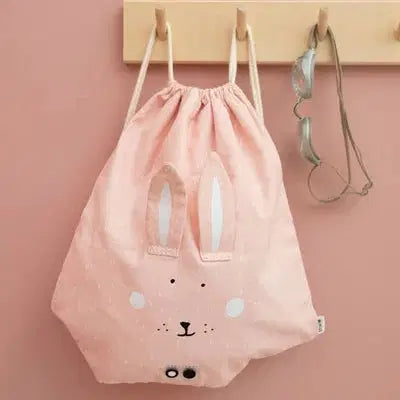 trixie library drawstring bag mrs rabbit