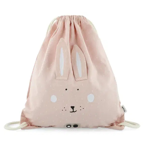 trixie library drawstring bag mrs rabbit