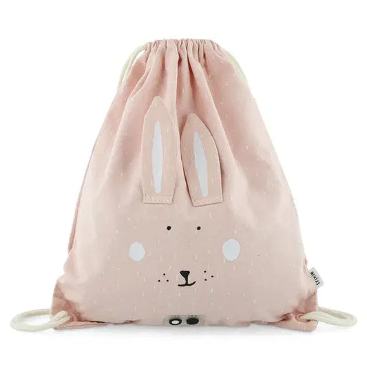 trixie library drawstring bag mrs rabbit