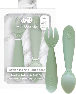 EzPz Mini Utensils Training Fork and Spoon