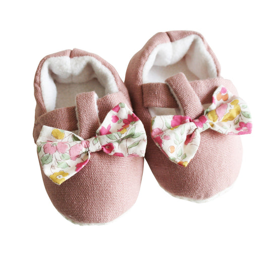 ALIMROSE Bow Booties Rose Garden