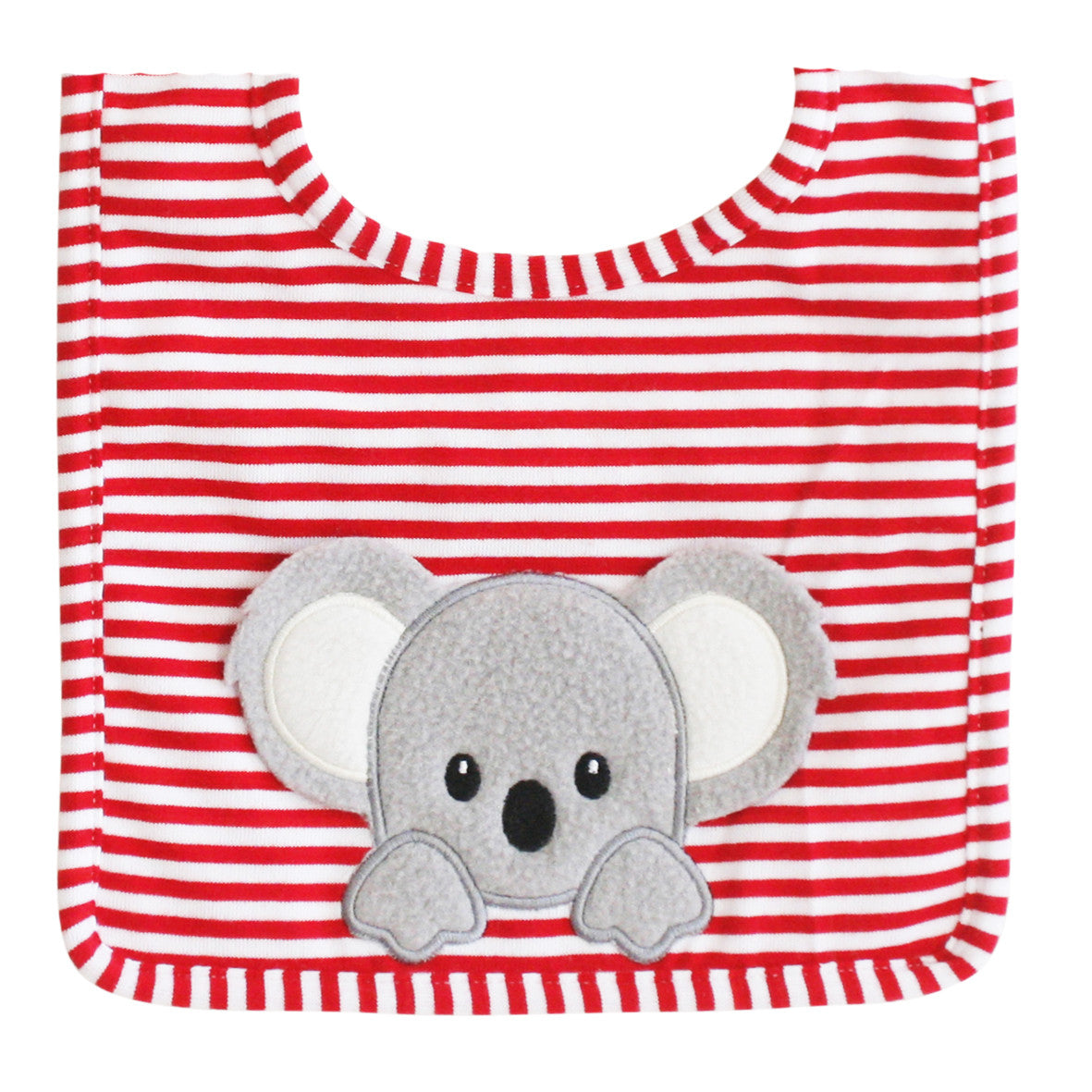 ALIMROSE Baby Koala Bib Red