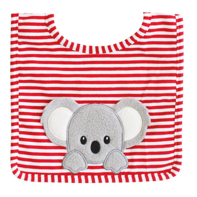 ALIMROSE Baby Koala Bib Red