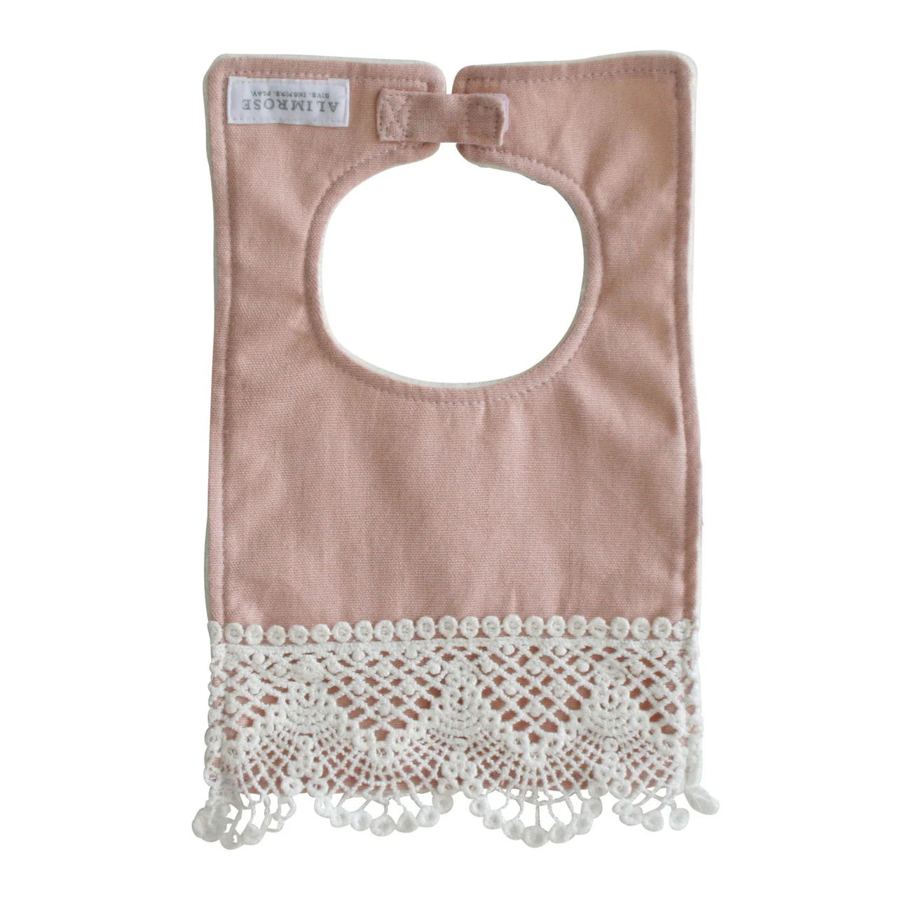 ALIMROSE Erin Bib Pink Linen