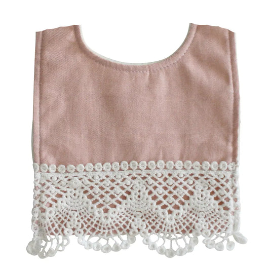 ALIMROSE Erin Bib Pink Linen