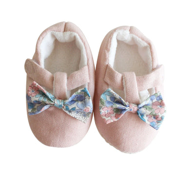 ALIMROSE Bow Booties Liberty Blue