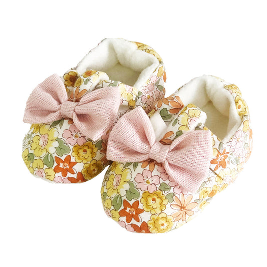 ALIMROSE Bow Booties Sweet Marigold