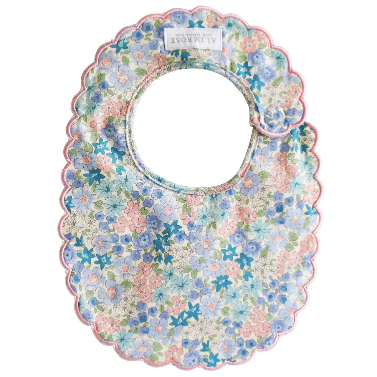 ALIMROSE Scallop Bib Liberty Blue
