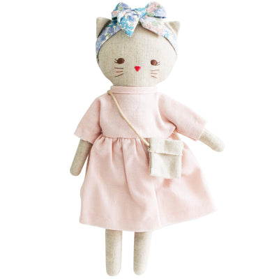 ALIMROSE Mini Lilly Kitty 26cm Pink Linen