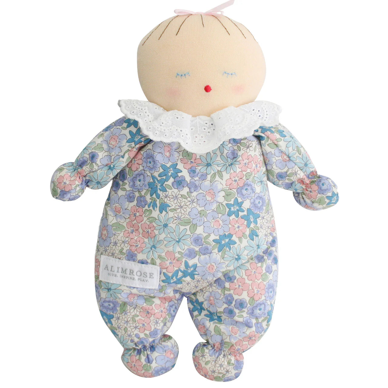 Alimrose Asleep Awake Baby Doll 24cm Liberty Blue