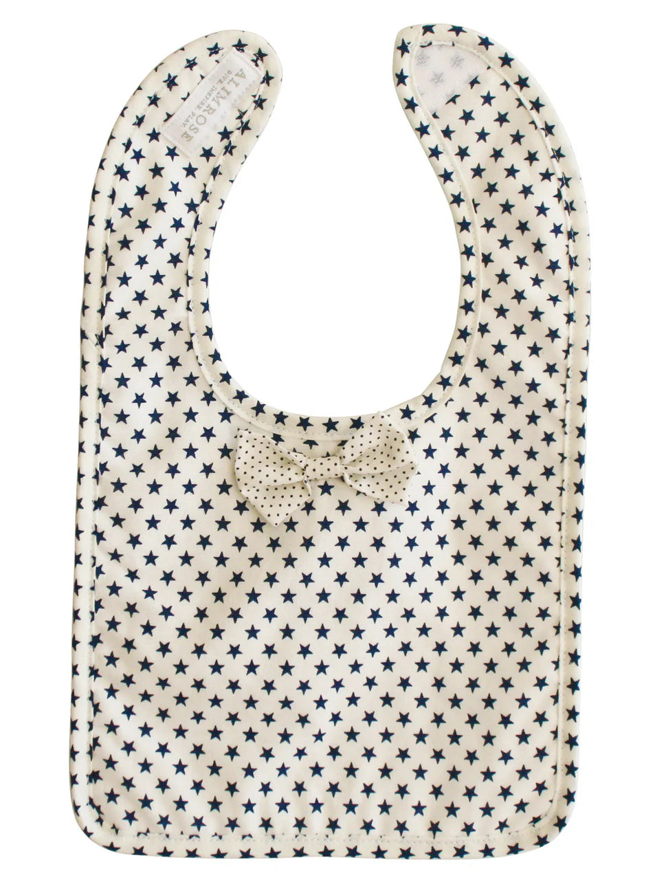 ALIMROSE Bow Tie Bib White Navy Star