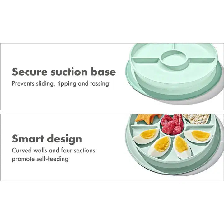OXO TOT STICK & STAY SUCTION DIVIDED PLATE - Bubs Universe