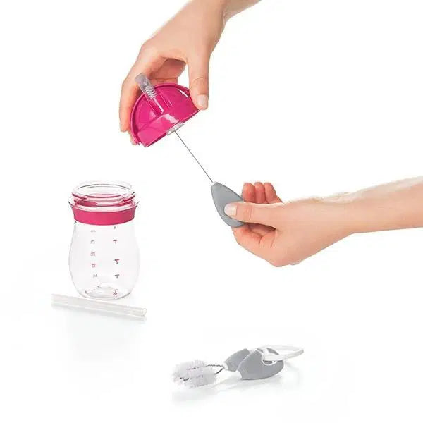 OXO TOT STRAW & SIPPY CUP TOP CLEANING SET - GRAY - Bubs Universe
