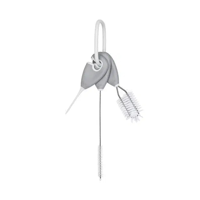 OXO TOT STRAW & SIPPY CUP TOP CLEANING SET - GRAY - Bubs Universe