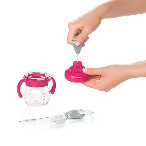 OXO TOT STRAW & SIPPY CUP TOP CLEANING SET - GRAY - Bubs Universe