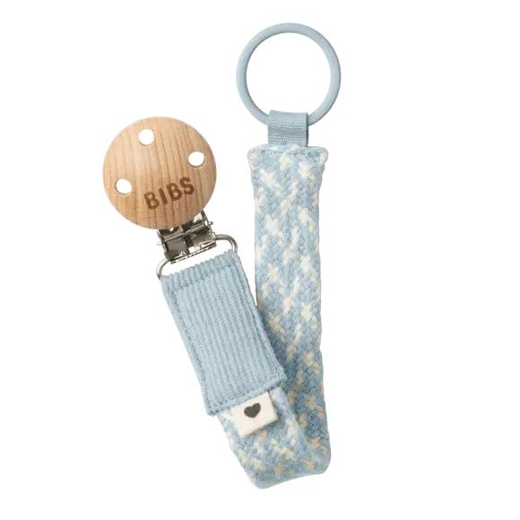 BIBS Pacifier Clip Violet Sky Mauve