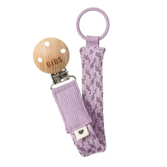 BIBS Pacifier Clip Violet Sky Mauve