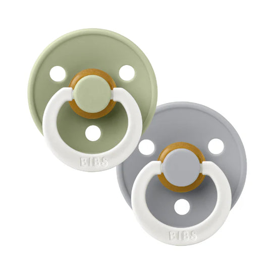 BIBS Sage/Cloud GLOW Round S2 , Latex (2pk)