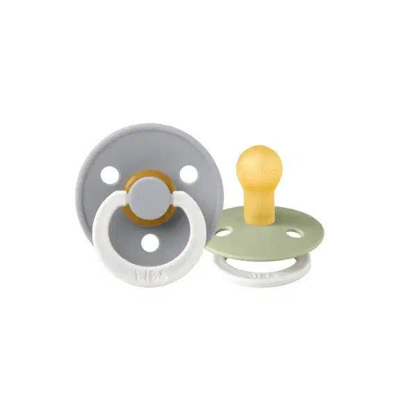 BIBS Sage/Cloud GLOW Round S1 , Latex (2pk)