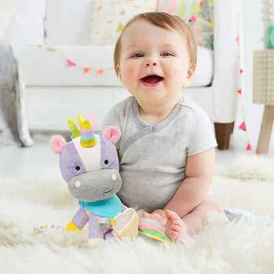 Skip Hop Bandana Buddies Unicorn Plush Toy - Rattles, Crinkles, and Teething Fun