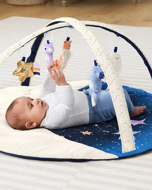 Skip Hop Baby Activity Gym play mat in Navy and cream clour