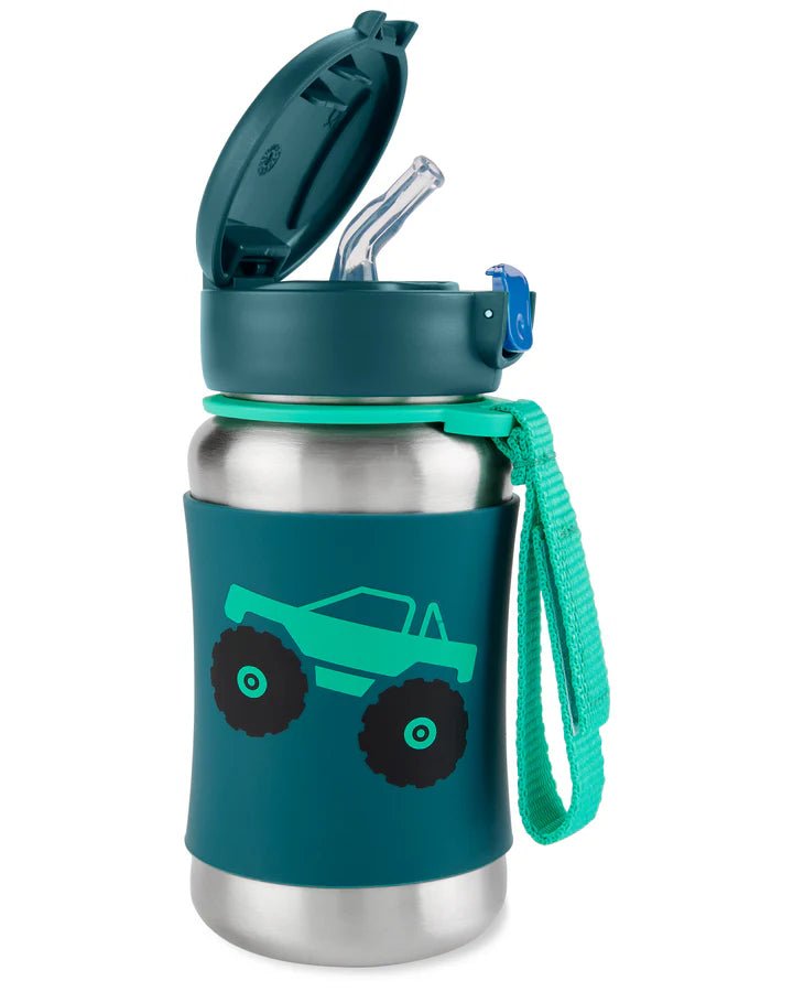 SKIP HOP SPARK STYLE STAINLESS STEEL STRAW BOTTLE - TRUCK - Bubs Universe
