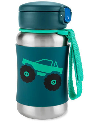 SKIP HOP SPARK STYLE STAINLESS STEEL STRAW BOTTLE - TRUCK + (Free Gift)