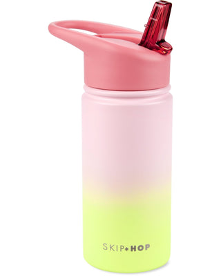 SKIP HOP WANDER STAINLESS STEEL WATER BOTTLE - OMBRE PINK