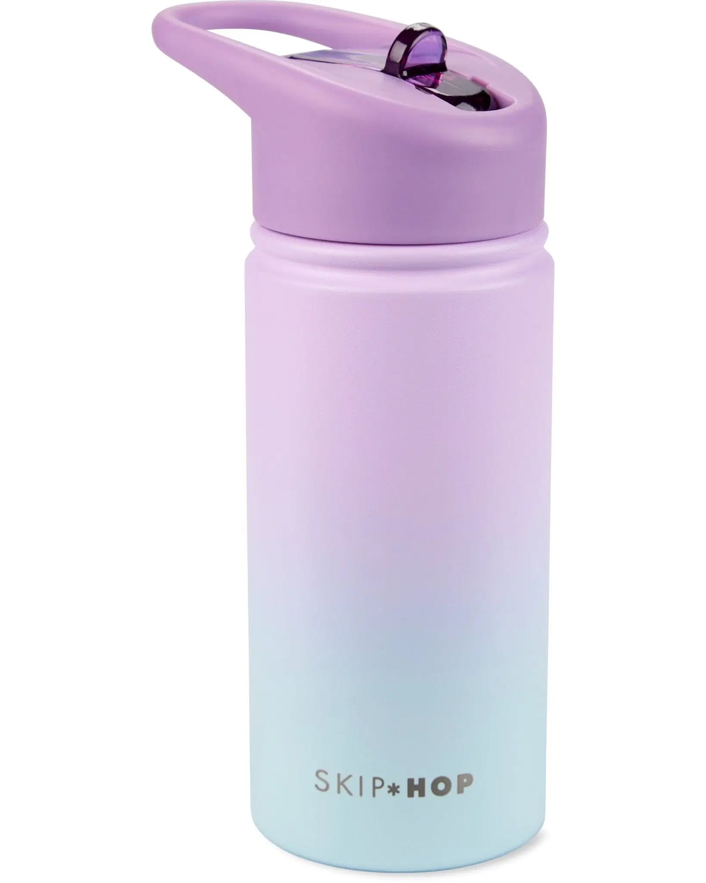SKIP HOP WANDER STAINLESS STEEL WATER BOTTLE - OMBRE PURPLE - Bubs Universe