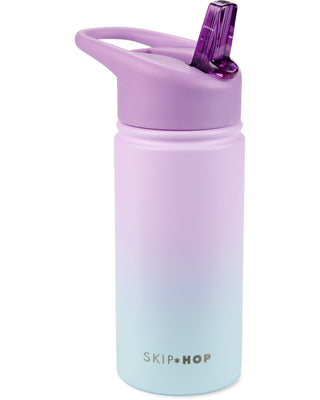 SKIP HOP WANDER STAINLESS STEEL WATER BOTTLE - OMBRE PURPLE