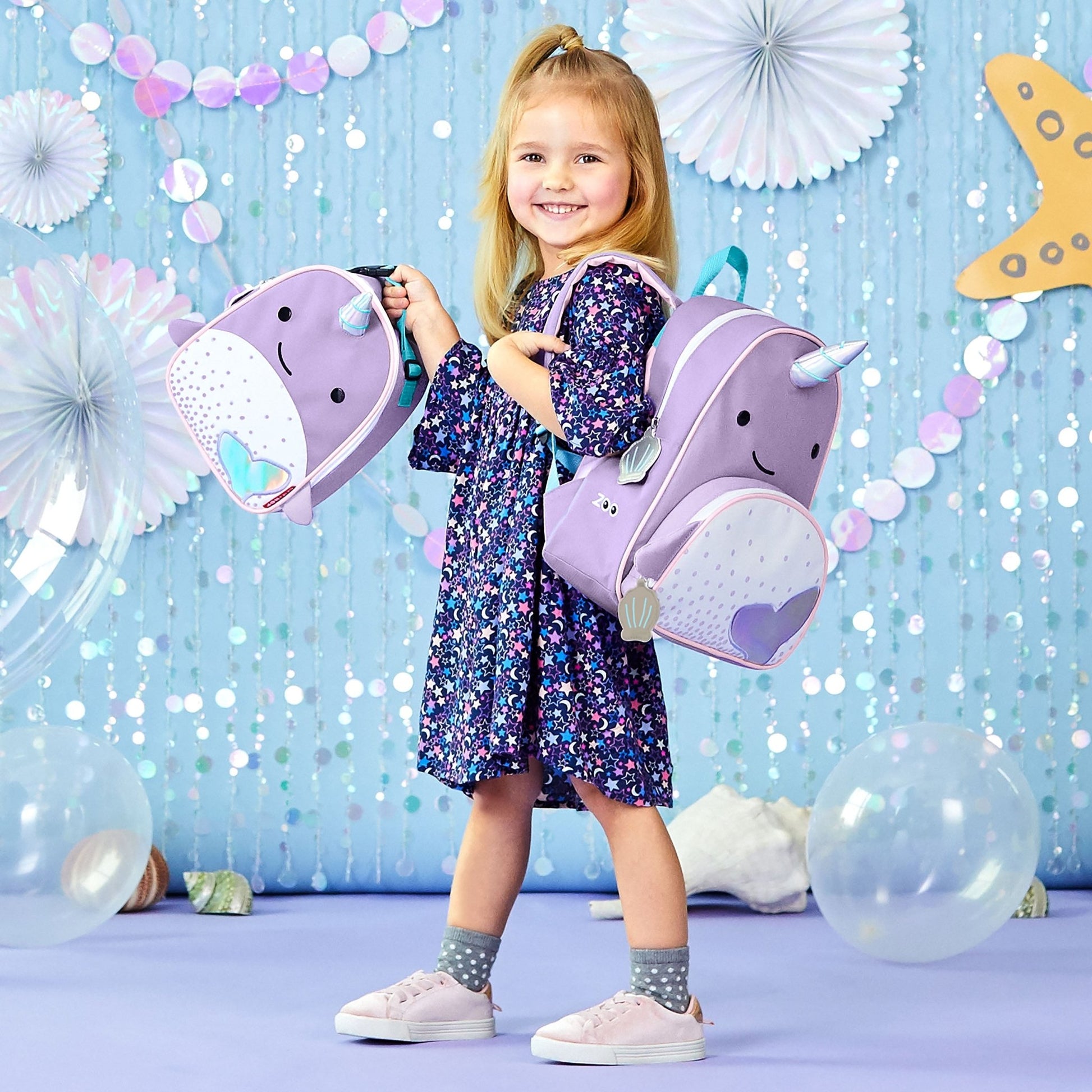 SKIP HOP ZOO LITTLE KID BACKPACK - NARWHAL - Bubs Universe