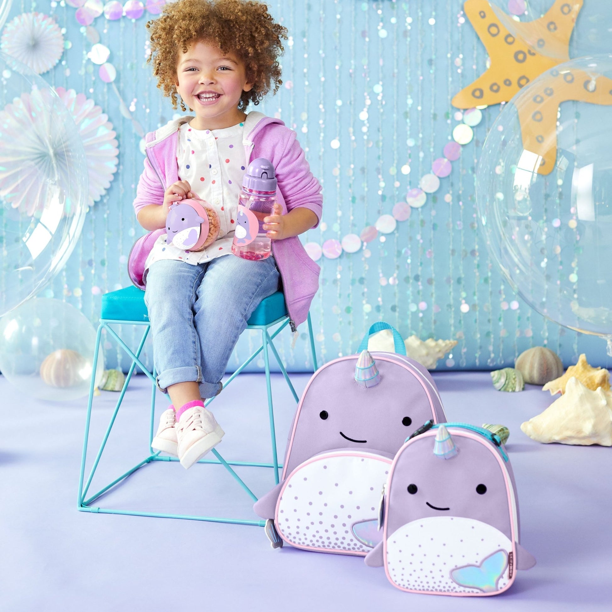 SKIP HOP ZOO LITTLE KID BACKPACK - NARWHAL - Bubs Universe